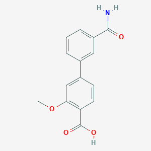 4-(3-Aminocarbonylphenyl)-2-methoxybenzoic acid, 95%