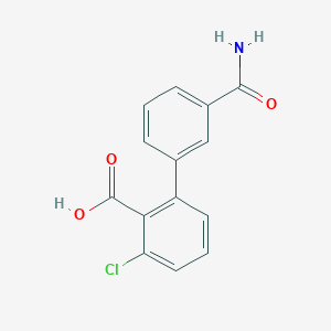 2-(3-Aminocarbonylphenyl)-6-chlorobenzoic acid, 95%