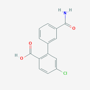 2-(3-Aminocarbonylphenyl)-4-chlorobenzoic acid, 95%