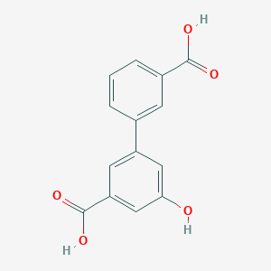 molecular formula C14H10O5 B6401010 3-(3-Carboxyphenyl)-5-hydroxybenzoic acid CAS No. 1261899-18-6