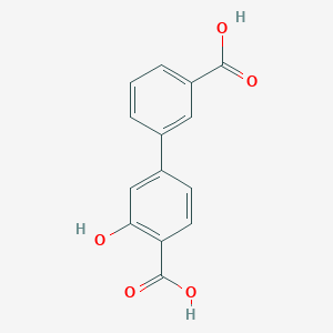 molecular formula C14H10O5 B6401019 4-(3-Carboxyphenyl)-2-hydroxybenzoic acid CAS No. 1261924-01-9