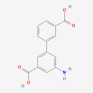 molecular formula C14H11NO4 B6401043 3-Amino-5-(3-carboxyphenyl)benzoic acid CAS No. 1262006-57-4