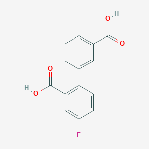 2-(3-Carboxyphenyl)-5-fluorobenzoic acid