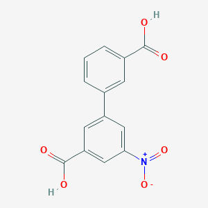 molecular formula C14H9NO6 B6401083 3-(3-Carboxyphenyl)-5-nitrobenzoic acid CAS No. 1261930-89-5