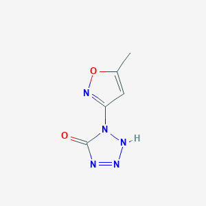 molecular formula C5H5N5O2 B064011 1-(5-methyl-1,2-oxazol-3-yl)-2H-tetrazol-5-one CAS No. 175904-79-7