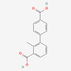 3-(4-Carboxyphenyl)-2-methylbenzoic acid