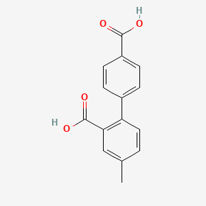 molecular formula C15H12O4 B6401120 2-(4-Carboxyphenyl)-5-methylbenzoic acid CAS No. 1261965-74-5