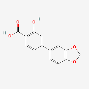 2-Hydroxy-4-(3,4-methylenedioxyphenyl)benzoic acid