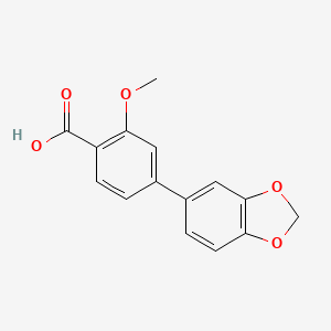 2-Methoxy-4-(3,4-methylenedioxyphenyl)benzoic acid, 95%