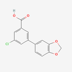 5-Chloro-3-(3,4-methylenedioxyphenyl)benzoic acid, 95%