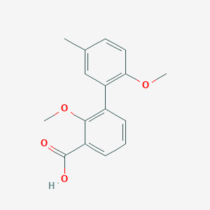 3-(2-Methoxy-5-methylphenyl)-2-methoxybenzoic acid, 95%