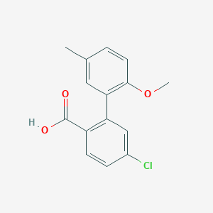 4-Chloro-2-(2-methoxy-5-methylphenyl)benzoic acid, 95%