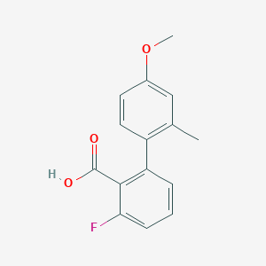 6-Fluoro-2-(4-methoxy-2-methylphenyl)benzoic acid, 95%