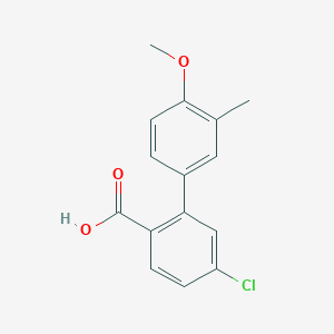 4-Chloro-2-(4-methoxy-3-methylphenyl)benzoic acid