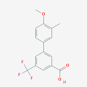 3-(4-Methoxy-3-methylphenyl)-5-trifluoromethylbenzoic acid, 95%