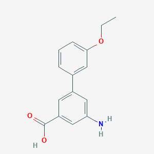 molecular formula C15H15NO3 B6401614 5-(3-Ethoxyphenyl)-3-aminobenzoic acid CAS No. 1261894-31-8