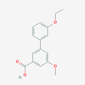 molecular formula C16H16O4 B6401697 3-(3-Ethoxyphenyl)-5-methoxybenzoic acid CAS No. 1261891-55-7