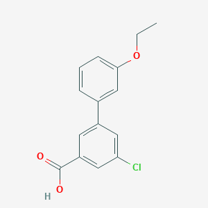 molecular formula C15H13ClO3 B6401735 3-(3-Ethoxyphenyl)-5-chlorobenzoic acid, 95% CAS No. 1261934-10-4