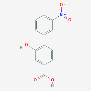 molecular formula C13H9NO5 B6401813 3-Hydroxy-4-(3-nitrophenyl)benzoic acid CAS No. 1261899-66-4