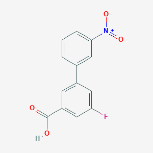 molecular formula C13H8FNO4 B6401827 5-Fluoro-3-(3-nitrophenyl)benzoic acid CAS No. 1261899-71-1