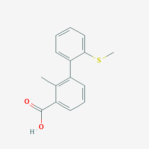 molecular formula C15H14O2S B6401880 2-Methyl-3-(2-methylthiophenyl)benzoic acid CAS No. 1261983-39-4