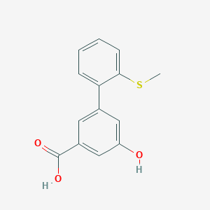 5-Hydroxy-3-(2-methylthiophenyl)benzoic acid, 95%