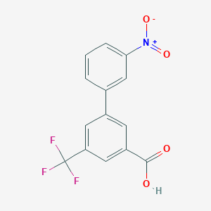 molecular formula C14H8F3NO4 B6401931 3-(3-Nitrophenyl)-5-trifluoromethylbenzoic acid, 95% CAS No. 1261926-01-5