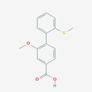 3-Methoxy-4-(2-methylthiophenyl)benzoic acid