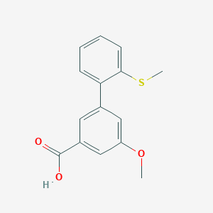 5-Methoxy-3-(2-methylthiophenyl)benzoic acid