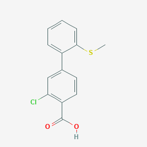 2-Chloro-4-(2-methylthiophenyl)benzoic acid