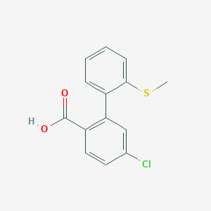 4-Chloro-2-(2-methylthiophenyl)benzoic acid