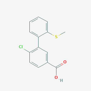 4-Chloro-3-(2-methylthiophenyl)benzoic acid, 95%