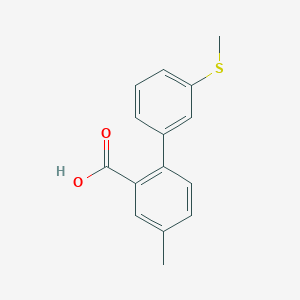 5-Methyl-2-(3-methylthiophenyl)benzoic acid