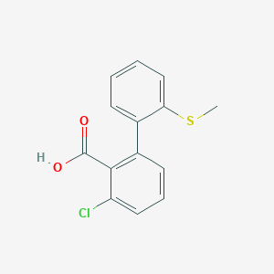 6-Chloro-2-(2-methylthiophenyl)benzoic acid, 95%