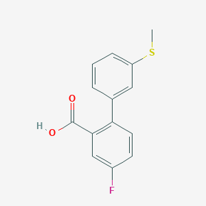 5-Fluoro-2-(3-methylthiophenyl)benzoic acid, 95%