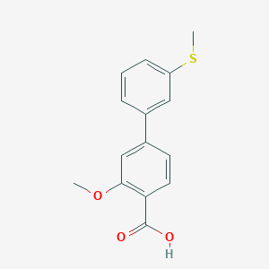 2-Methoxy-4-(3-methylthiophenyl)benzoic acid