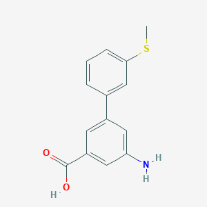 3-Amino-5-(3-methylthiophenyl)benzoic acid, 95%