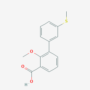 2-Methoxy-3-(3-methylthiophenyl)benzoic acid