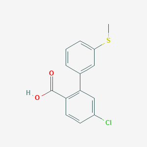 4-Chloro-2-(3-methylthiophenyl)benzoic acid