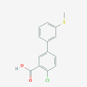 2-Chloro-5-(3-methylthiophenyl)benzoic acid