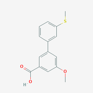 5-Methoxy-3-(3-methylthiophenyl)benzoic acid, 95%