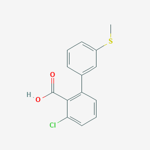 6-Chloro-2-(3-methylthiophenyl)benzoic acid