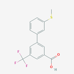 3-(3-Methylthiophenyl)-5-trifluoromethylbenzoic acid, 95%