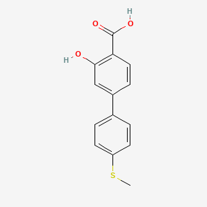 2-Hydroxy-4-(4-methylthiophenyl)benzoic acid