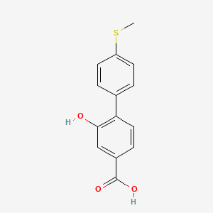 3-Hydroxy-4-(4-methylthiophenyl)benzoic acid, 95%