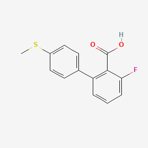 6-Fluoro-2-(4-methylthiophenyl)benzoic acid