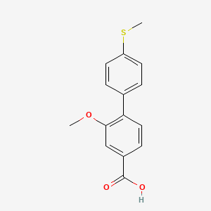 3-Methoxy-4-(4-methylthiophenyl)benzoic acid, 95%