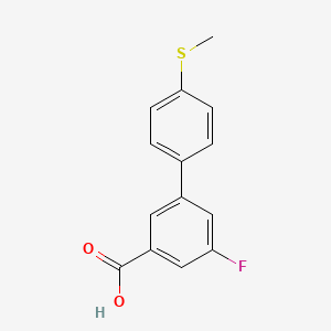 5-Fluoro-3-(4-methylthiophenyl)benzoic acid, 95%