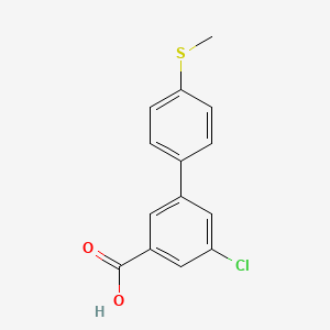 5-Chloro-3-(4-methylthiophenyl)benzoic acid