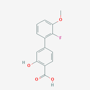 4-(2-Fluoro-3-methoxyphenyl)-2-hydroxybenzoic acid